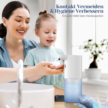 Автоматичний дозатор мила, настінний електричний безконтактний сенсорний дозатор мила HOHAOO 400 мл для кухні, офісу, школи, готел