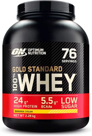 Протеїновий порошок Optimum Nutrition Gold Standard 100, Банановий крем, 2,28 кг