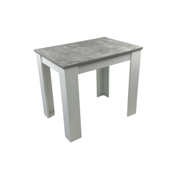 Обідній стіл, кухонний стіл, бетон, світло-білий