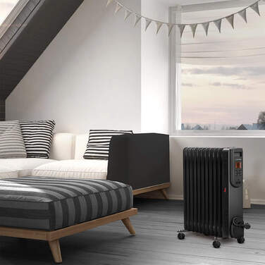 Обігрівач масляний Trotec TRH 25 E 2500W Black (1410000720)