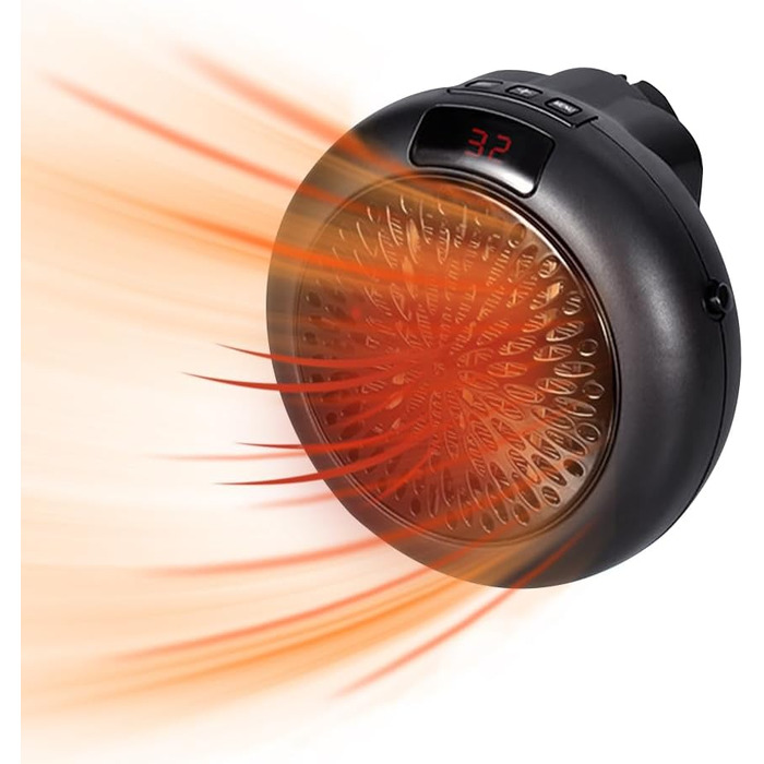 Міні-вентилятор-обігрівач, що підключається до мережі, 800 Вт, підключається до мережі, вентилятор-обігрівач з пультом дистанційного керування, портативний керамічний PTC-обігрівач для ванної кімнати, настінний підключається до мережі, вентилятор-обігріва