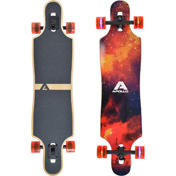 Комплектна дошка з високошвидкісними кульковими підшипниками ABEC, прохідна, фрірайд, скейт, круїзерська дошка Apollo Longboard Re