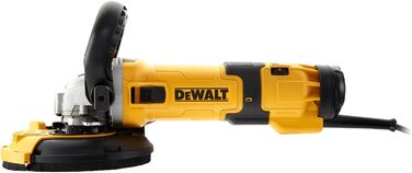 Кутова шліфувальна машина Dewalt DWE4257KT (1500 Вт, діаметр круга 125 мм, частота обертання на холостому ходу 2800-10 000 хв-1, M