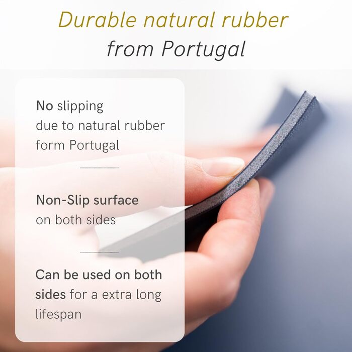 Килимок для йоги LOTUSCRAFTS Arise, нековзний, зроблено в Іспанії, килимок для йоги з натурального каучуку, 185 x 65 x 0,4 см, колір індиго