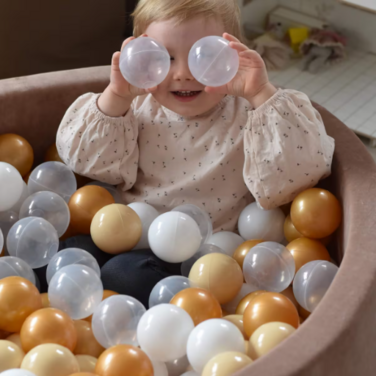 Сухий басейн MeowBaby з кульками, білий