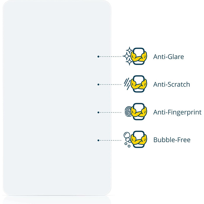 Антиблікова захисна плівка BROTECT для екрану Vorwerk Bimby TM6 / Thermomix TM6 (6 шт. ) Матова захисна плівка, антивідблиск, захист від відбитків пальців