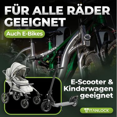 Велосипедний замок ланцюговий, захист від крадіжки СВІТЛОВІДБИВАЮЧИЙ зручне транспортування, стійкий до іржі, рівень безпеки 7/10, ланцюговий замок з ключем