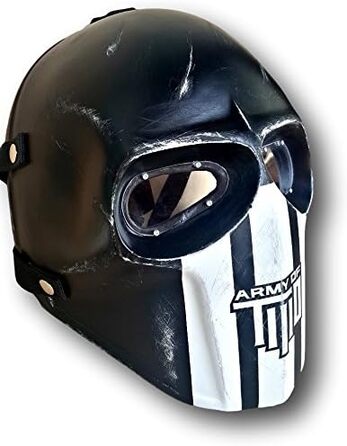 Маска армії з двох пейнтболів, страйкболу, шлема, повітряної зброї, Хеллоуїна, темної армії