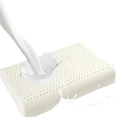 Латексна подушка для шиї, подушка з натурального латексу, основа подушки для дорослих, масажна основа, латексна подушка (стиль хвилі 40x60 см)