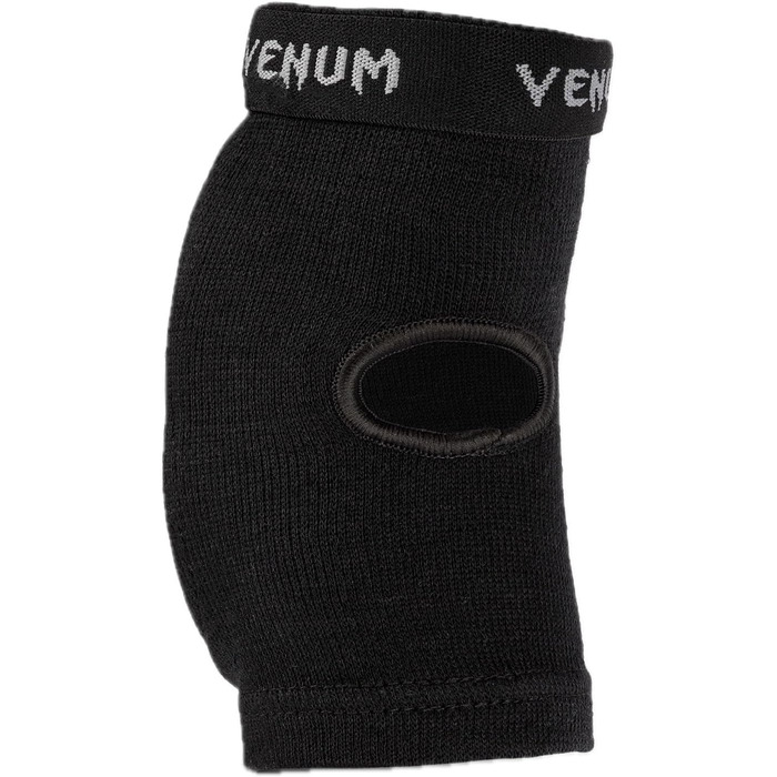 Чоловічі контактні налокітники Venum, захисні налокітники, розмір L, чорні/сріблясті