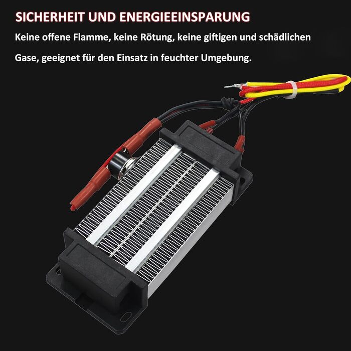 Нагрівач 200 Вт 220 В PTC ізольований керамічний повітряний нагрівач, PTCYIDU керамічний повітряний нагрівальний елемент постійної температури PTC електричний нагрівач керамічний нагрівач для зволожувачів повітря 76a2-220v-200w