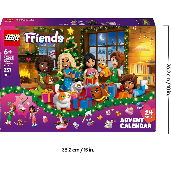 Адвент-конструктор LEGO Friends 42668, 237 деталей