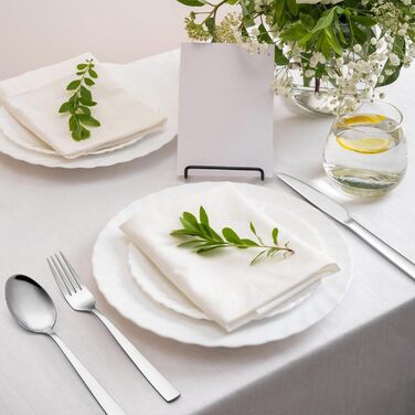 Набір столових приборів 36 шт. на 6 персон, Набір дзеркальних полірованих столових приборів Wildone Premium з нержавіючої сталі, м