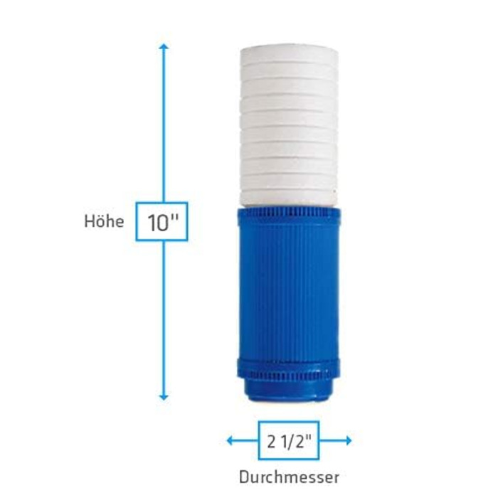 Система зворотного осмосу 6 ступенів ФІЛЬТР ВОДИ НІМЕЧЧИНА - з БІО активованим вугіллям і піновугільним фільтром - мембрана 75GPD, 285 л найчистішої питної води щодня, екологічний без BPA найкращий фільтр для кожного дому