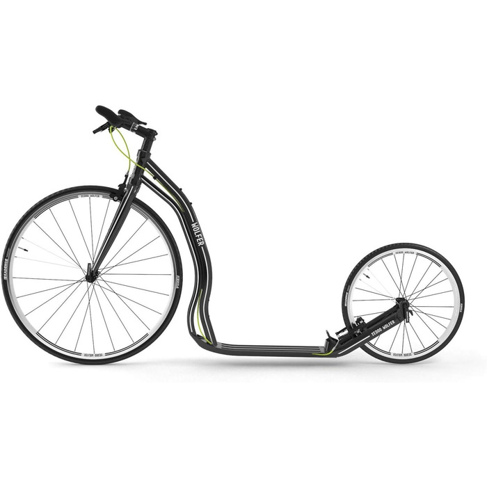 Самокат Yedoo Wolfer - до 120 кг, ударний самокат з пневматичними шинами 28/20 - самокат для дорослих, швидкий самокат з алюмінієв