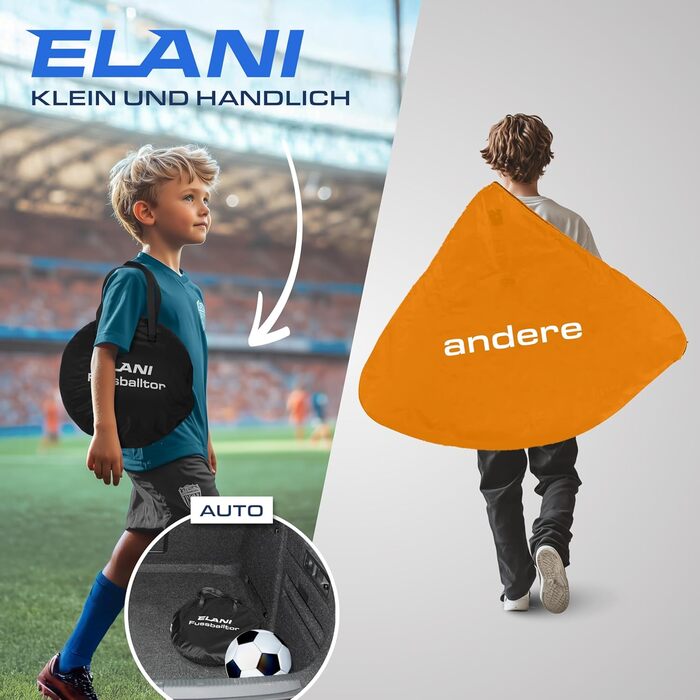 Висувні футбольні ворота для дітей, набір з 2 шт. - складані з м&39ячем та насосом, на 50 менші легке складання, міні-футбольні ворота, ворота, футбольні ворота для саду, дитячі футбольні ворота, чорні футбольні ворота