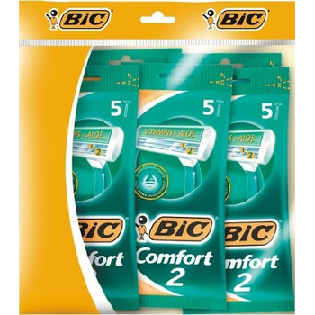 Чоловіча одноразова бритва з двома лезами BIC Comfort 2 5 упаковок по 5 шт.