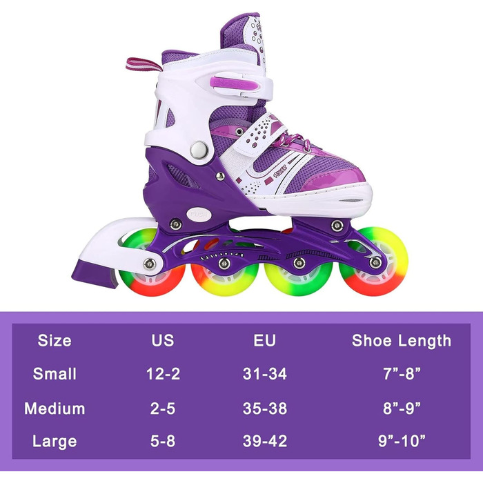 Роликові ковзани для дітей Регульовані роликові ковзани з підсвічуванням колеса Роликові ковзани Відкрите взуття з колесами для ді