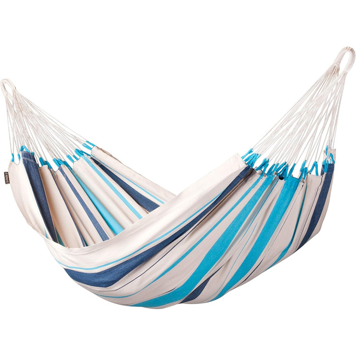 Класичний одномісний гамак з бавовни Single Aqua Blue