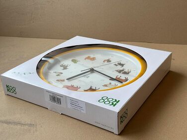 Дитячий годинник KOOKOO KW4000 KidsWorld (жовтий), Ферма з 12 реальними звуками тварин, кварцовий механізм, 34 см