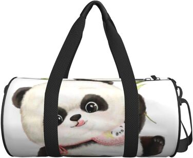 Дорожня сумка-циліндр з милим панда-малюнком, спортивна сумка для чоловіків та жінок, сумка для подорожей, спортивна сумка