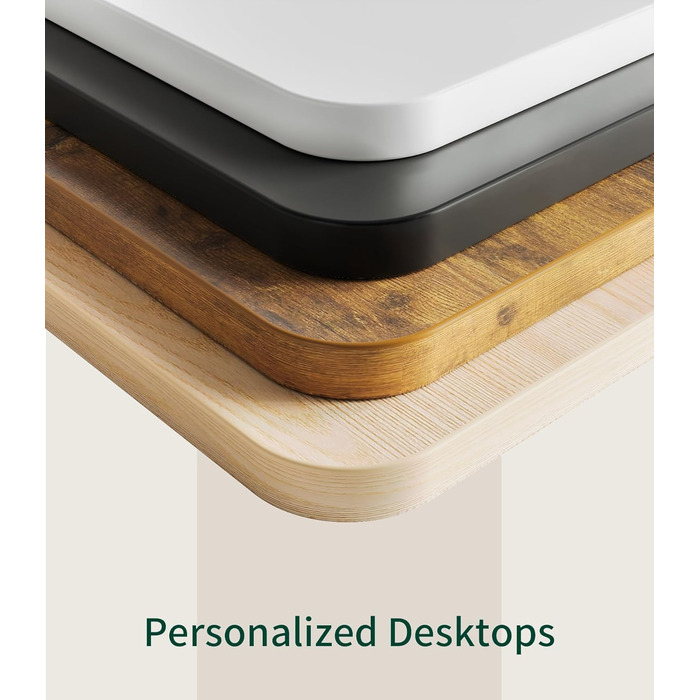 Стільниця MAIDeSITe 160x80 см, товщина 25 мм - Стабільна офісна стільниця своїми руками ідеально підходить для столів з регульованою висотою, чорного кольору, 160 x 80 см