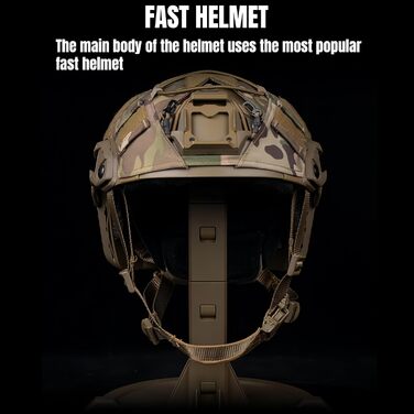 Тактичний швидкий шолом повного покриття шоломи зі сталевою сіткою маска/окуляри полювання косплей захисне спорядження зелений