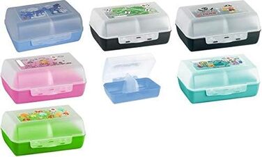 Ланчбокс Emsa Variabolo з роздільником, 2 відділення, 16x17 см, Футбольний дизайн, 516991