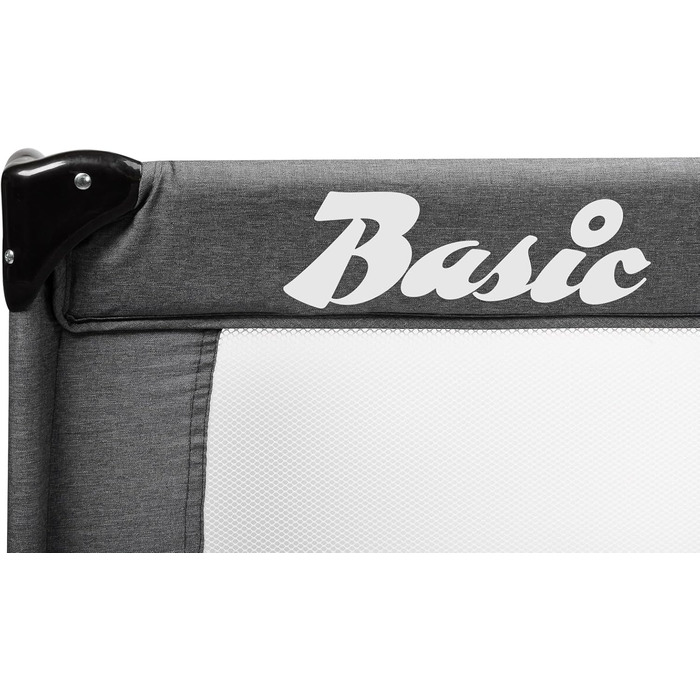 Базове ліжко CARETERO TUR - Ідеально підходить для дому та подорожей - Дорожній матрац - Зручна сумка - Для дітей від 1 місяця до 4 років - 9 кг - Дверцята на блискавці - 124x65x74 см - Графіт