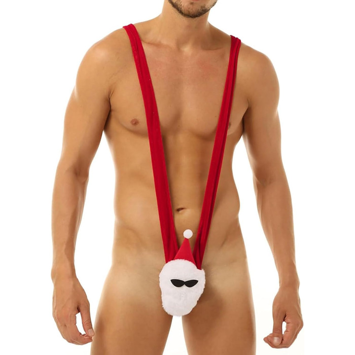 Чоловічі еротичні боді-труси Borat RSLOVE, еластичні, червоні