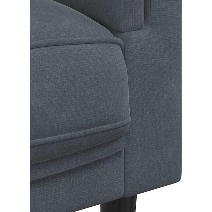 Диван, м&39який диван з подушками, диван для відпочинку, дизайнерський диван для вітальні, диван для вітальні, сучасний оксамит, темно-сірий, 3-місний, 3-місний темно-сірий