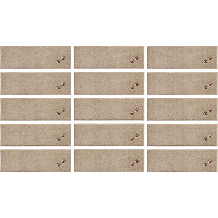 Килимки для сходів в приміщенні нековзні 15 шт. , килимок для сходів, що миється в машині Самоклеючий килимок для сходів для дітей