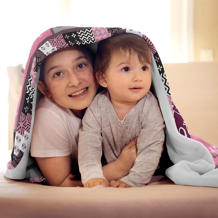 Подарунки для дівчини, плед для обіймів, подарунки для найкращої подруги, подарунок дівчині на день народження, подарунки для жінок, дівчини, сестри, мами на Різдво, день народження, рожевий подарунковий плед для обіймів 200x150 см