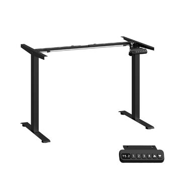 Електричний каркас столу Planetmbel з регульованою висотою та функцією пам&39яті, вантажопідйомність до 80 кг, чорний