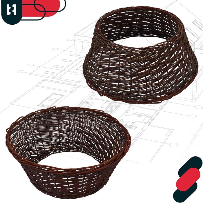 Спідниця для ялинки з верби Ø 45 см KOTARBAU