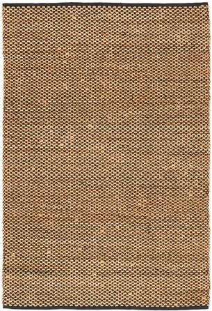 Пергамський джутовий килим Salsa Beige Black Строкатий - Ручна робота з міцного натурального волокна - Простий дизайн - Доступні р