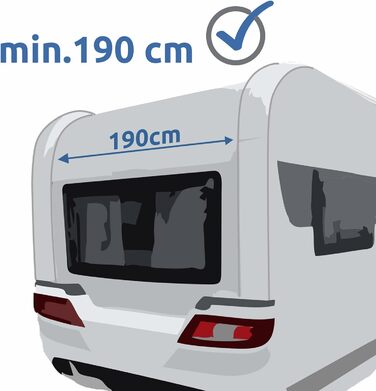 Ваш GEAR Venecia - Задній намет каравану 190x170см Обладнання Намет Кухонний намет для каравану