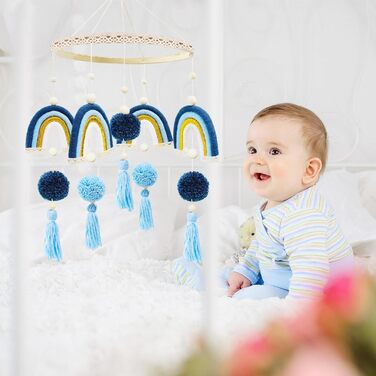 Мобіль на ліжечко  Trayosin «Місяць» з фетровими елементами