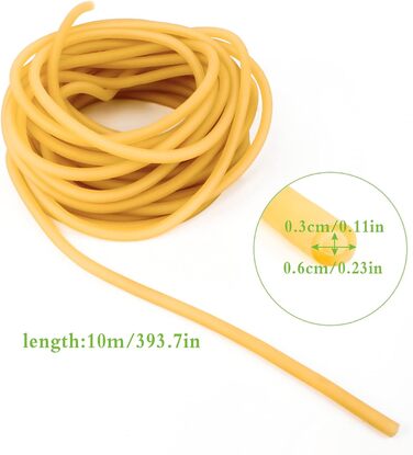 Гумова стрічка для рогатки Ledoo, 10 м (натуральний латекс)