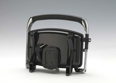 Електрична плита з антипригарним покриттям для тостів і сендвічів - ребриста тарілка - 1000 Вт - срібло, 1911 Toast & Grill Slim -