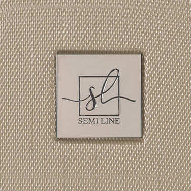 Валіза Semi Line 24' (M) Champagne/Black (T5674-3)