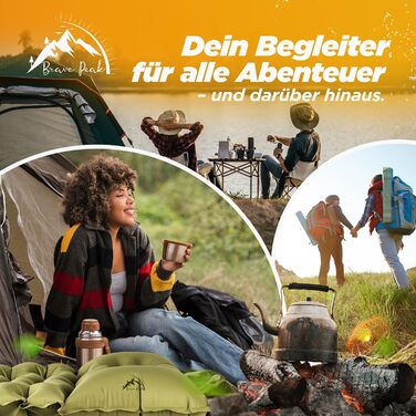 Сантиметровий самонадувний килимок для сну з подушкою теплий, легкий та компактний, 10-