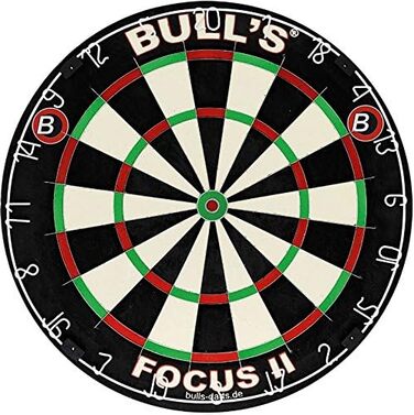 Мішень для дартсу/накидка для дартсу Bull&39s Focus II Bristle, чорний/білий/червоний/зелений, 45,5 см, 68006
