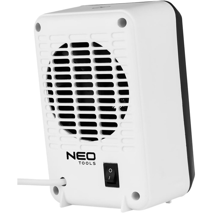 Настільний вентилятор-обігрівач NEO TOOLS, 600 Вт - Компактний міні-вентилятор-обігрівач з термостатом та захистом від перекидання, ідеально підходить для столів та офісів, ефективний точковий обігрів 90-129