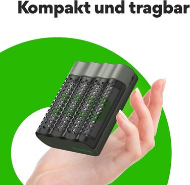 Зарядний пристрій, включаючи 4 батареї типу AA ємністю 2600 мАг, 452, USB-