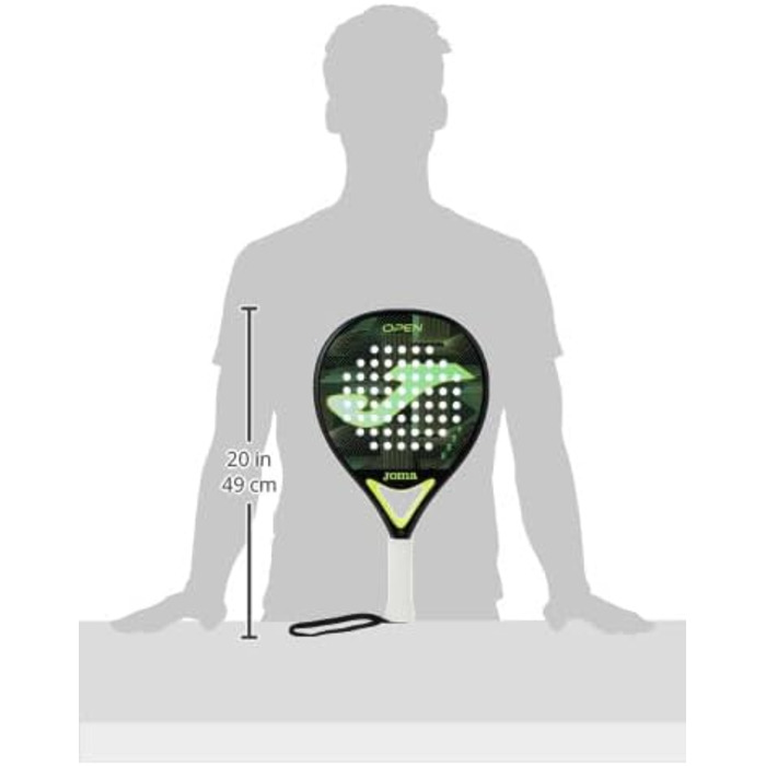 Ракетка для паделя Joma Master – професійна, вуглецеве волокно, зелена, 360–380 г