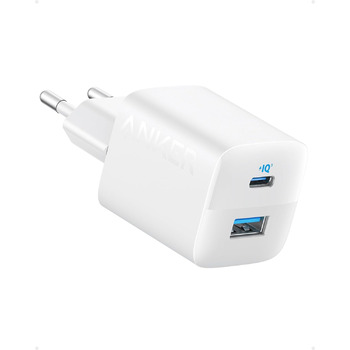 Зарядний пристрій Anker USB C 323 (33 Вт), компактний, з 2 портами для iPhone 15 / 15 Plus / 15 Pro / 15 Pro Max / 14 / 13, Pixel,
