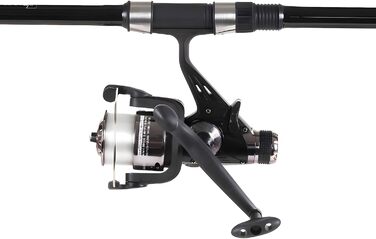 Набір для лову коропа - Повний комплект рибальського спорядження для коропових рибалок - Вудка, котушка, сигналізатор клювання, свінгер та багато іншого - Високоякісний набір для початківців та експертів - У комплекті стандартний кейс на 2 вудки