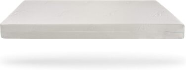 Дитяче ліжко Love For Sleep, ліжечко 120x60 см з матрацом з піни алое вера, біле, трансформується в ліжечко для малюків