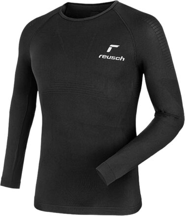 Комплект білизни Reusch WARM унісекс, функціональний комплект білизни для чоловіків та жінок, для дорослих, теплий, дихаючий, теплоізоляційний та вологорегулюючий, для всіх видів спорту, M 7700, чорний